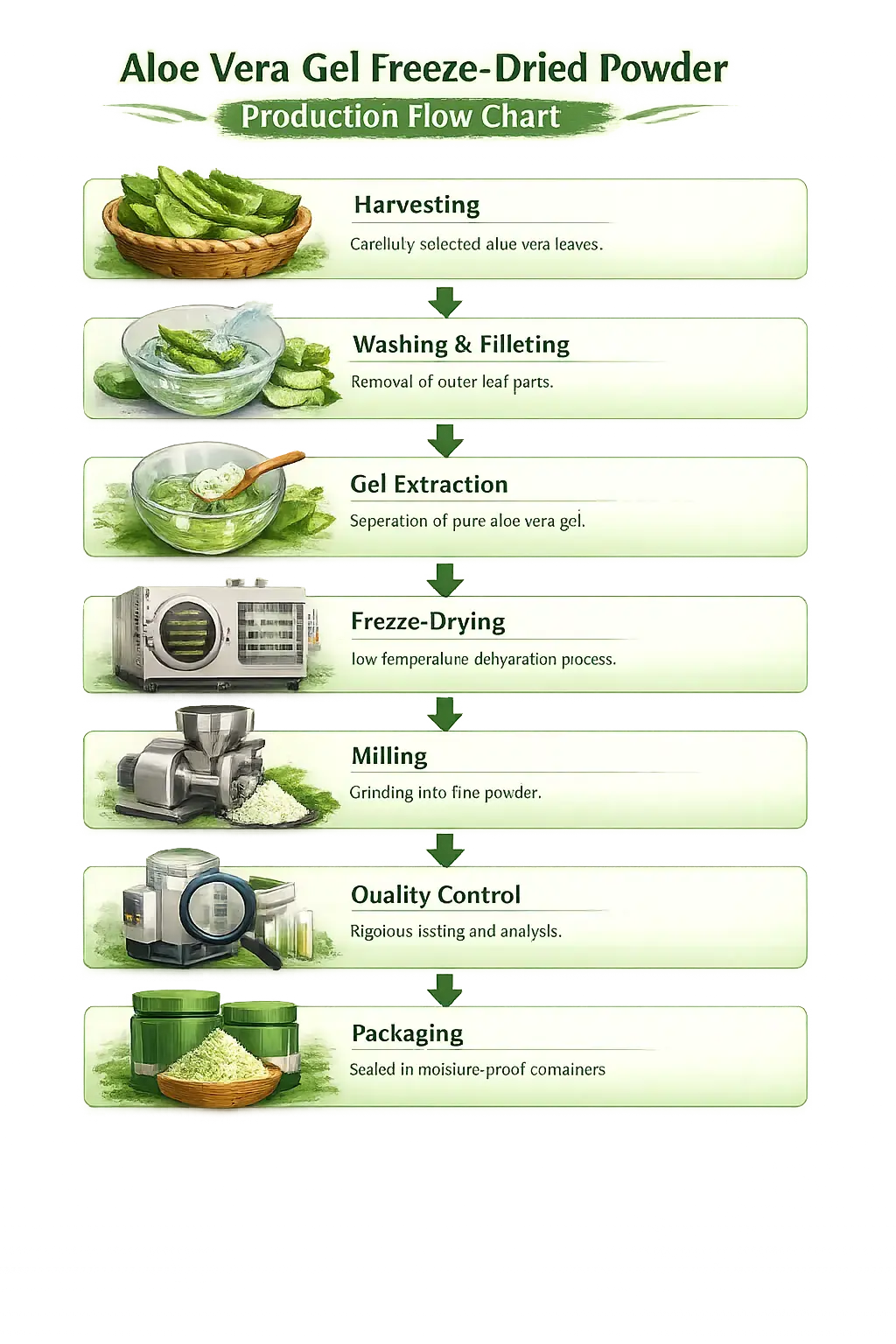 Aloe Vera Gel Freeze Dried Powder Aloe Vera Gel Freeze Dried Powder