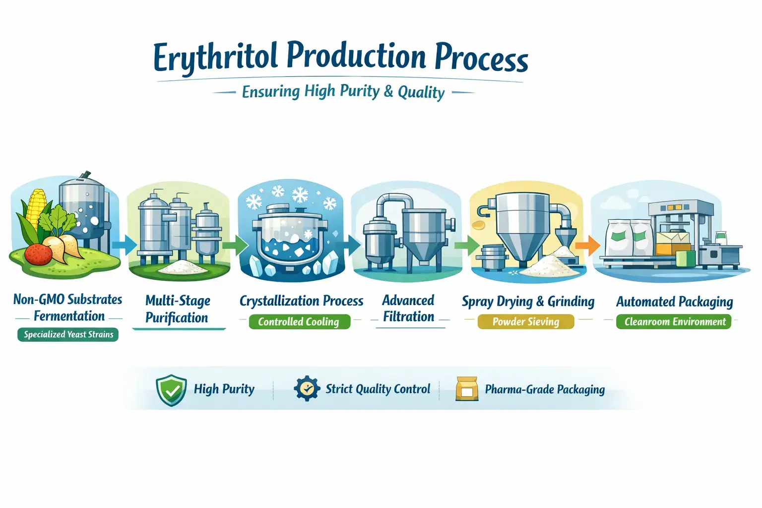 erythritol powder Process