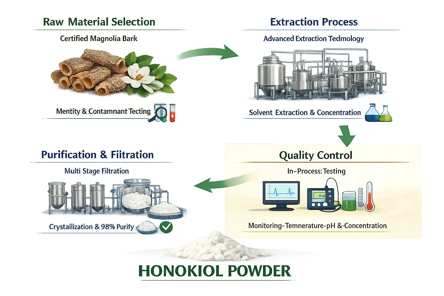 honokiol powder Process honokiol powder Process