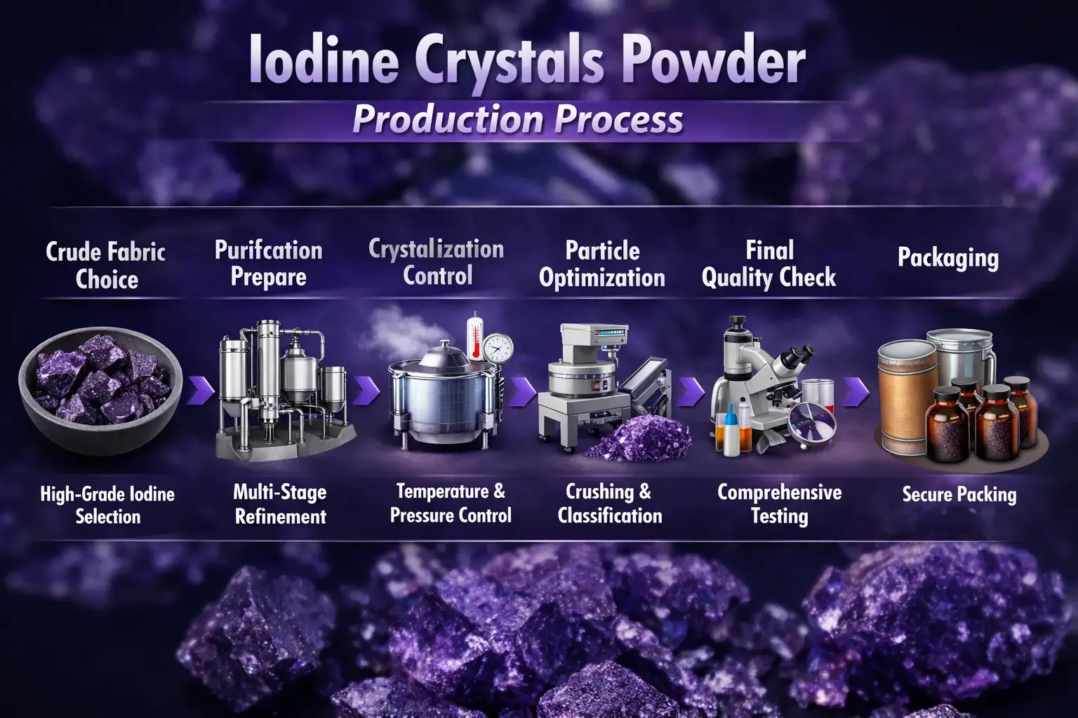iodine crystals powder Process iodine crystals powder Process