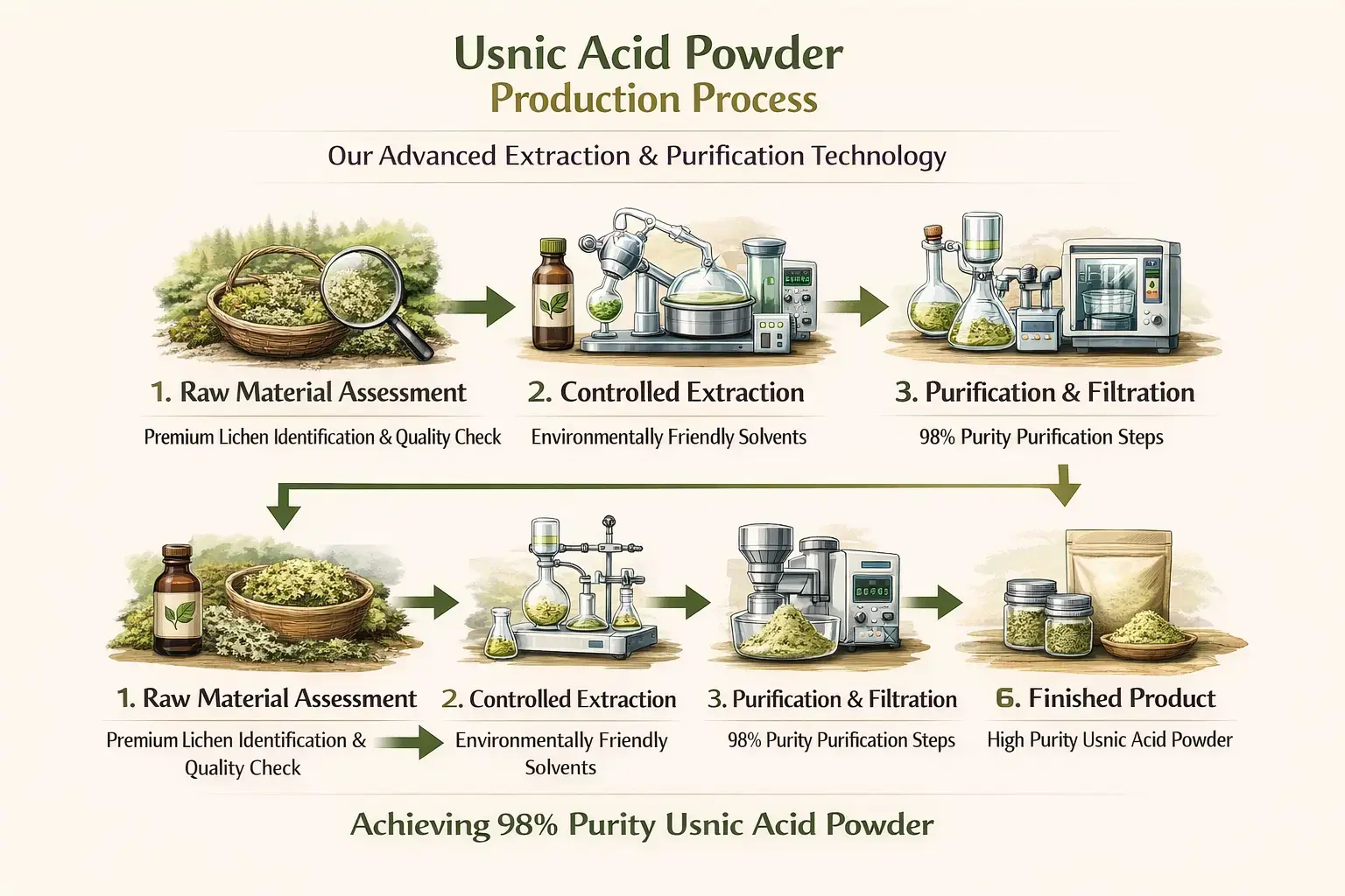 usnic acid powder Process usnic acid powder Process