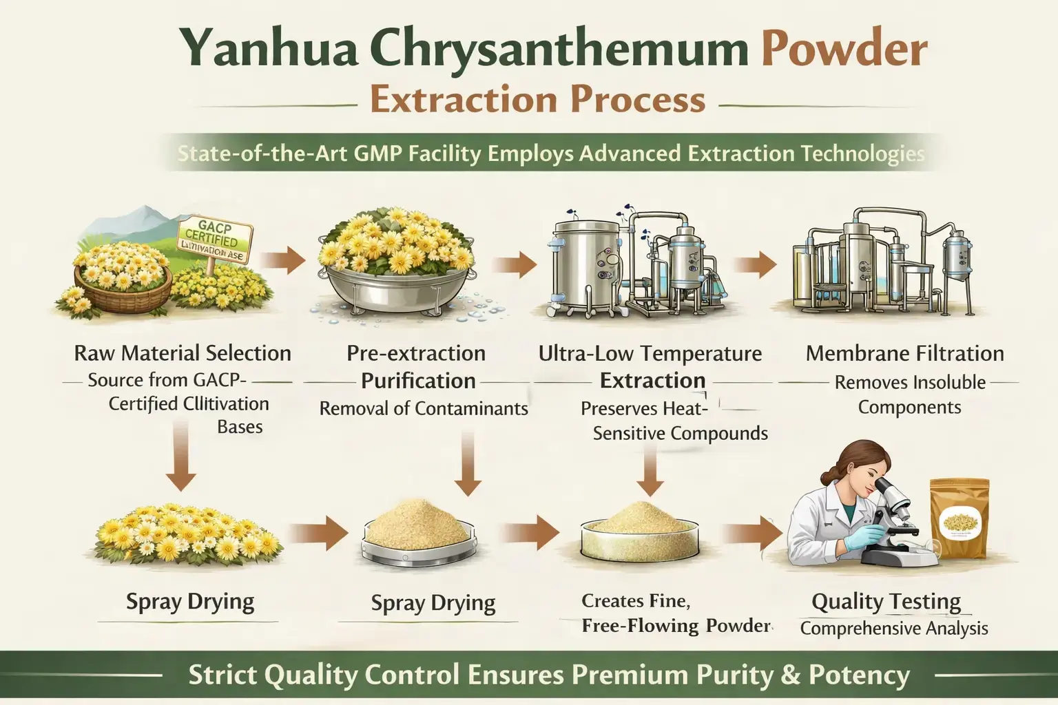 Yanhua Chrysanthemum Powder Process Yanhua Chrysanthemum Powder Process