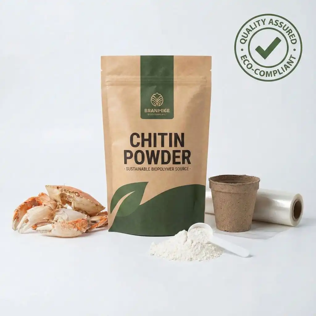 Aplikoj de Kitina Pulvoro en Biodegradeblaj Materialoj